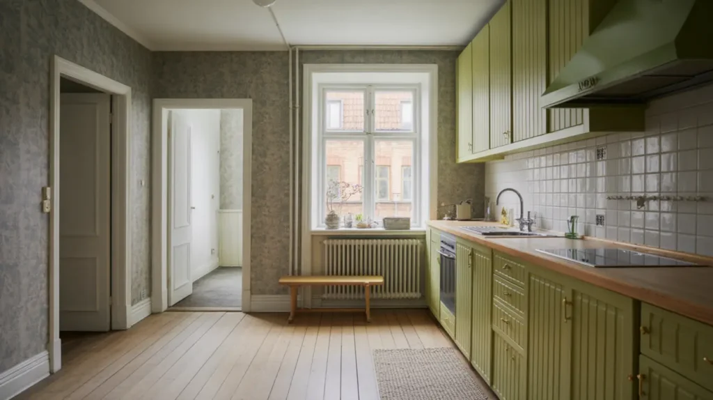 m lning och tapetsering av k k och hall i majorna g teborg
