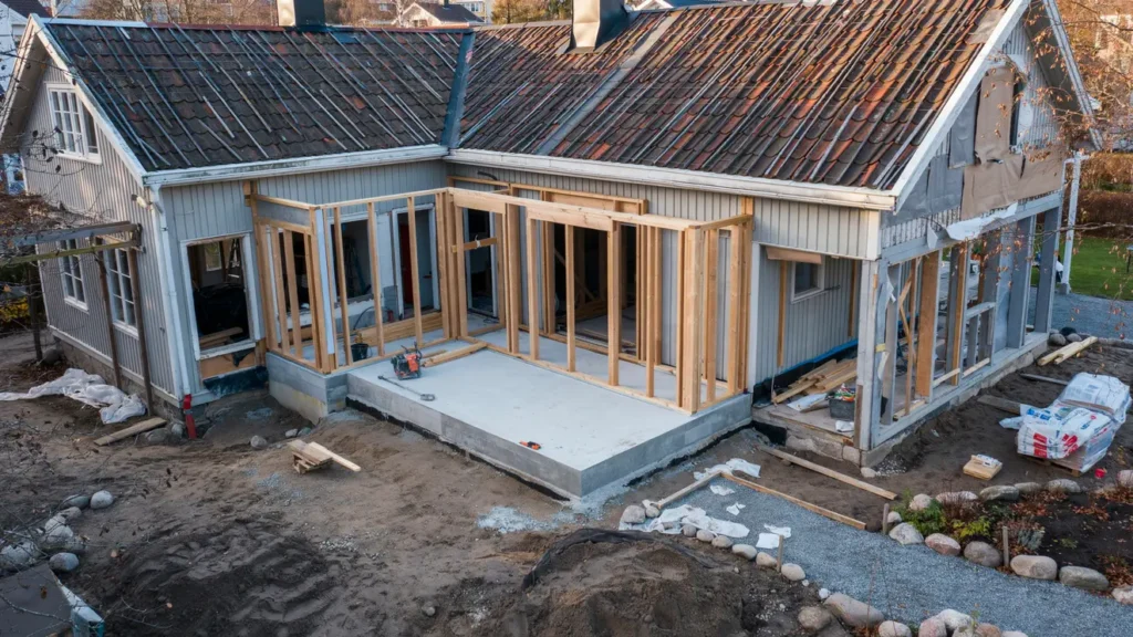 attefallstillbyggnad 30 m med betonggrund i majorna